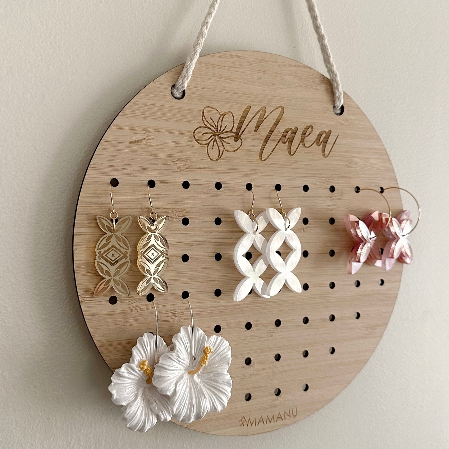 Personalised Hanging Earring Holder