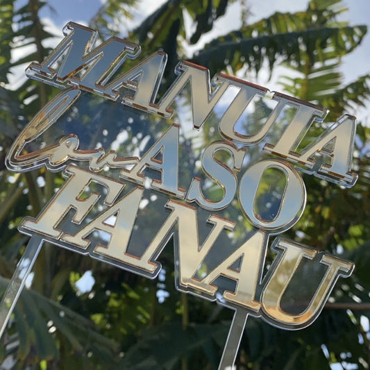 'Manuia Lou Aso Fanau' Cake Topper