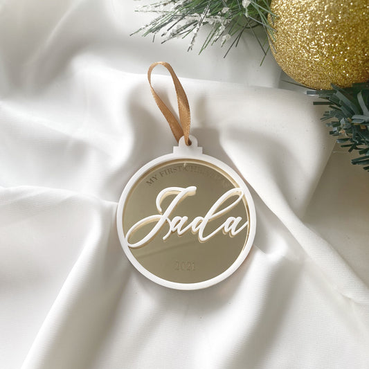 Layered "Name" Bauble