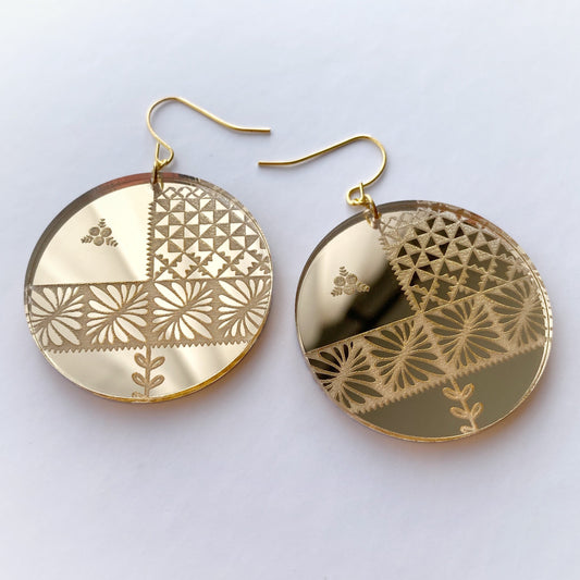 Classic Ngatu Earrings (Gold)