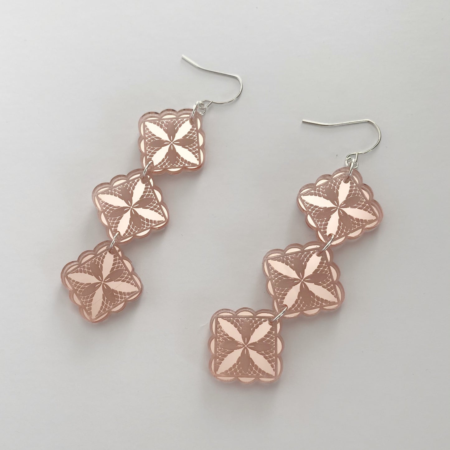 Siapo Triple Drop Earrings (Gold/RoseGold/Silver)