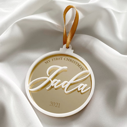 Layered "Name" Bauble