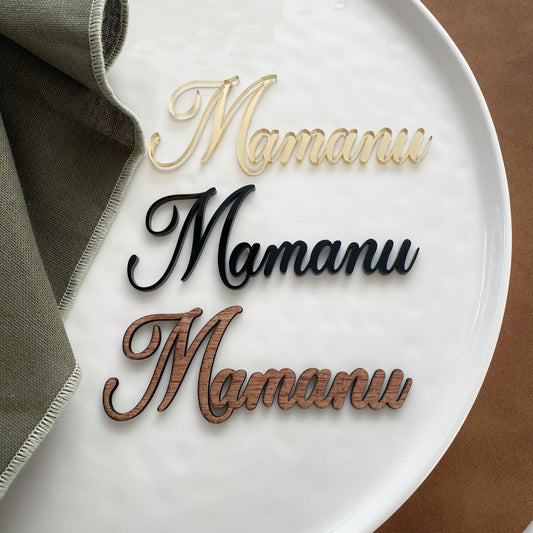Personalised Place Settings