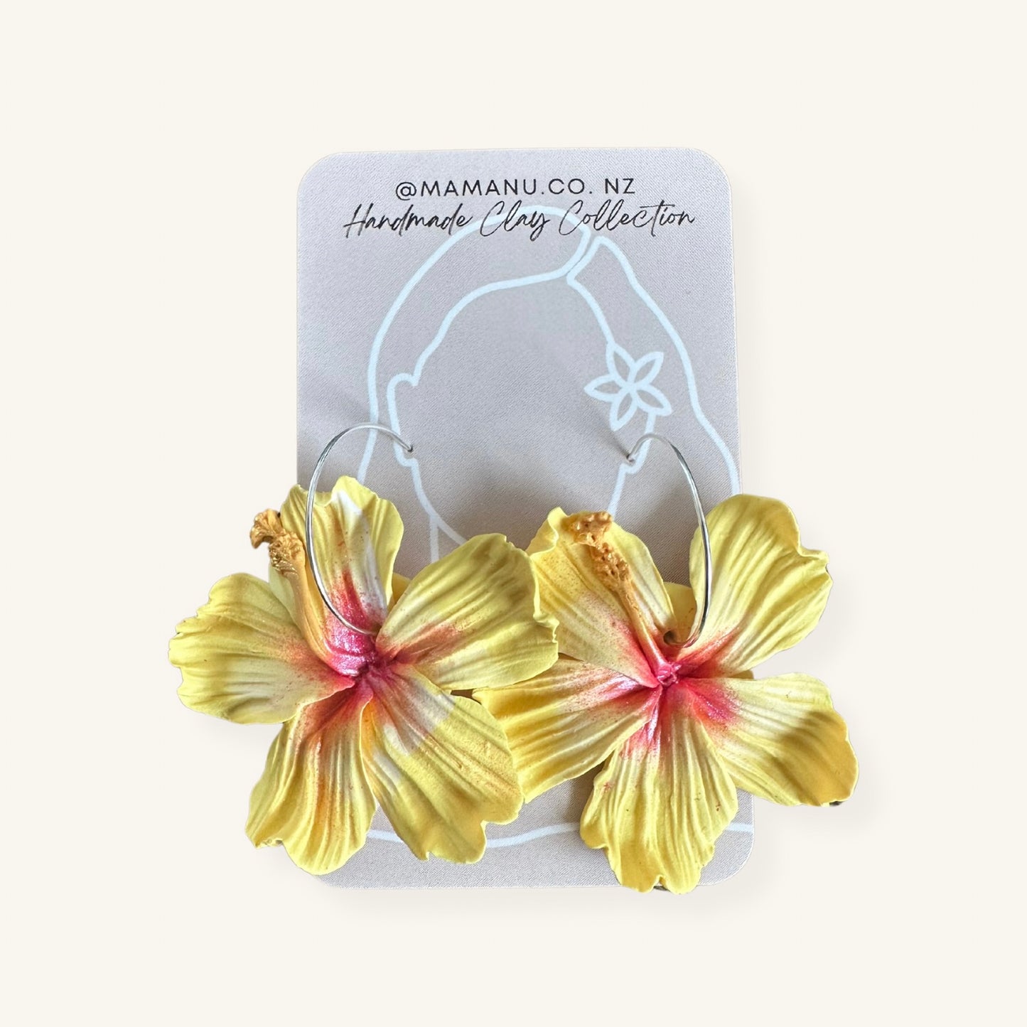 Clay Aute Earrings (Yellow + Pink)