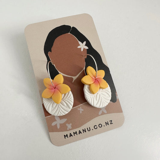 Plumeria Hoops