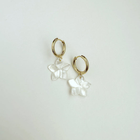 Pearl Pua Melia 24K Gold Hoops
