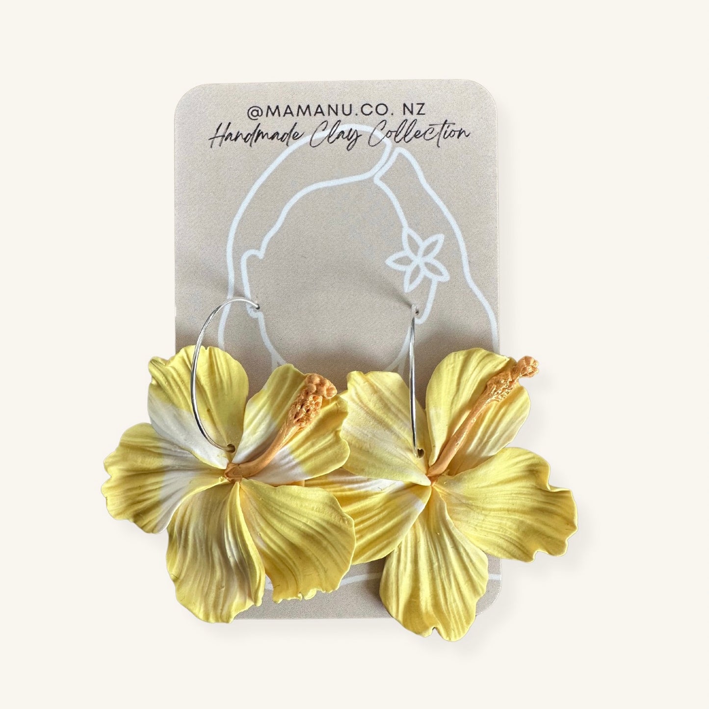 Clay Aute Earrings (Yellow)