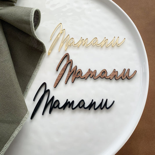 Personalised Place Settings